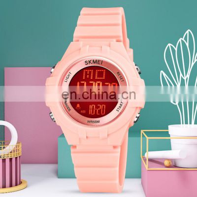 2021 New SKMEI 1716 silicone band kids digital watches colorful LED Light Waterproof children watch