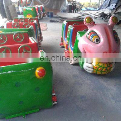 Customize Fiberglass and FRP+steel kids electric train set