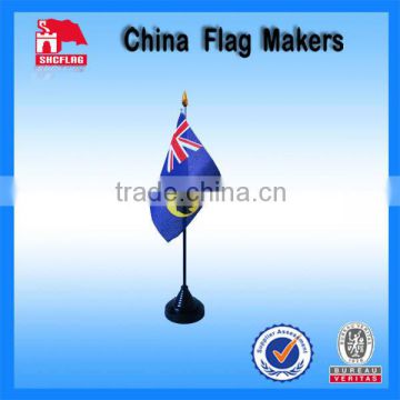 Table Flag With Plastic Stand For Decoration