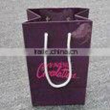 shinny gift package paper shopping bag