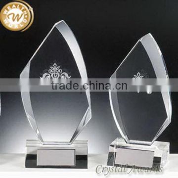 Top grade hot selling good crystal glass awards trophies