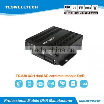 2016 NEW PRODUCT 4CH mini mobile dvr /3G WIFI GPS mini SD card mobile dvr for school bus taxi