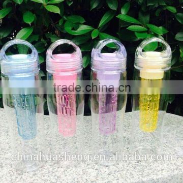 740ml PC Clear water bottle with fruit infuser