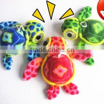 Hot selling big eyes turtle stuffed toy for pendant Zhejiang factory