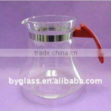 500ml clear borosilicate galss jar with handle