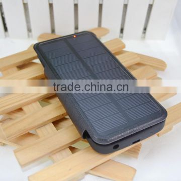 solar powered cell phone case for samsung s6 4200mah 5v 1000mah