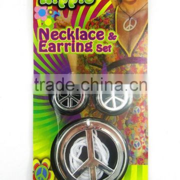 Hippies necklace & earring set for party