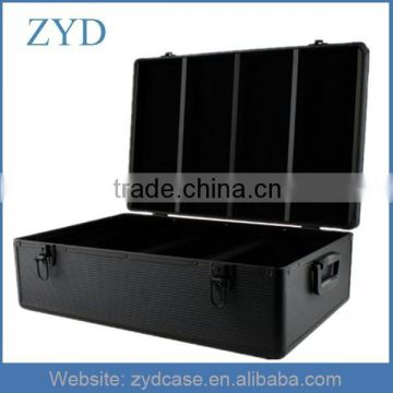 1000 Capacity CD Holder Cases Diamond Black Aluminum Hard CD Case ZYD-HZMdc010