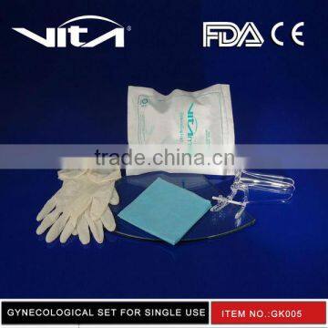 Gynecological examination set