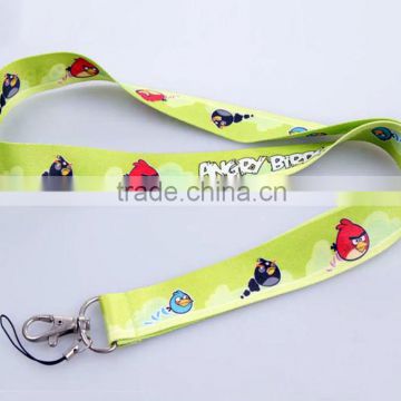 Green Lanyards with colorful printing, Customized lanyards