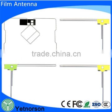 Film antenna L-type one-segment full-segment corresponding high sensitivity general-purpose yellow&green car film antenna