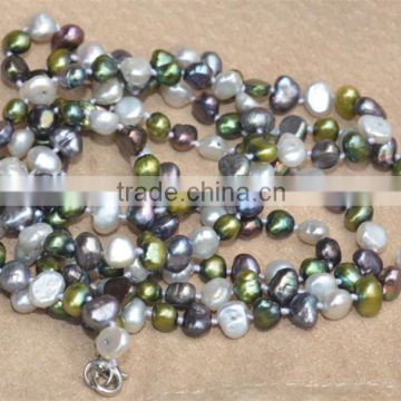 New coming factory sale long freshwater pearl necklace