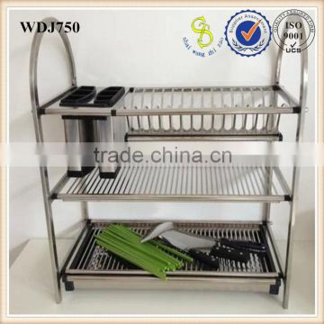 Hot!!Commercial Popular Stainless Steel Corner Dish Rack (guang zhou)