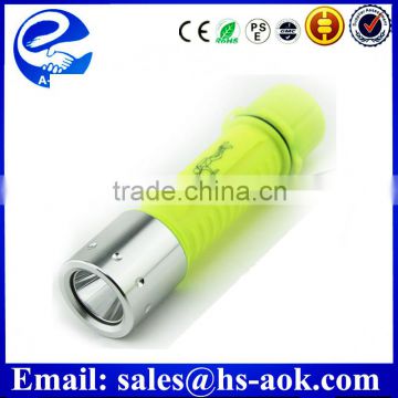 A-OK Rechargeable Power Source and ABS Lamp Body Material led with cree q5 Lamp beads s Diving Flashlight and diving torch falsh