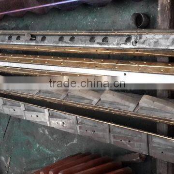 coil processing line spare parts AISI 4130 oblique wedge