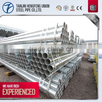 transportation welded round pre-galvanized steel pipe