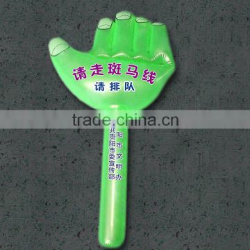 customized inflatable promotional toy hand