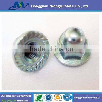 carbon steel hex metric m12 flange nuts fastener