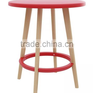 Modern plastic wooden table dining room table plastic round table