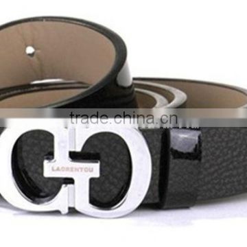 2015 New hot fashion PU leather G buckle belt