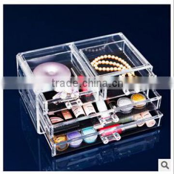 taizhou 6 in 1 Portable Cosmetics Carry Case Makeup Box - Pink With Trolley