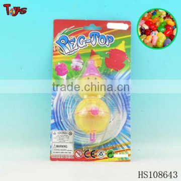 Funny top with light packing toy candy