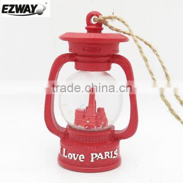 Decoration Fashion Design Cute Resin Christmas Candle Holder Lantern