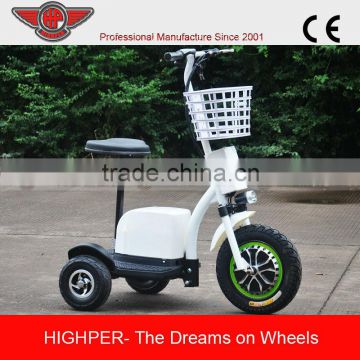 500W 48V 20Ah 3 Wheel Electric Scooter for Adult