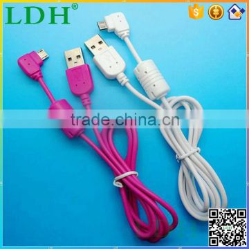 High Quality Elbow Design With Magnetic Ring Durable Shield Cable For Samsung