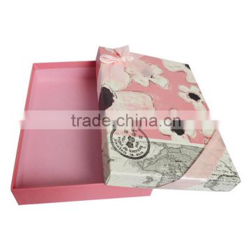Pink color for the cardboard paper gift box with best price