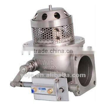 Stainless steel pneumatic bottom valve