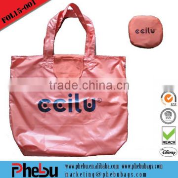 Candy-paint polyester folding shopping bag