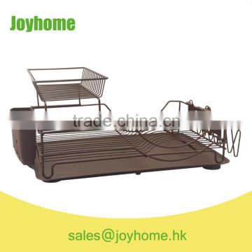 popular powder coating brown metal dish drainer