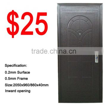 cheapest flush iron door design