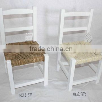 Haixin HX12-371 White Ladder Back Indoor Wood Chairs