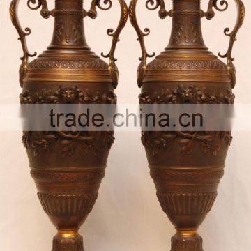 New products antique types of large brass vase wholesale