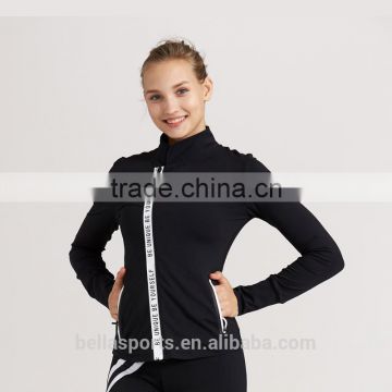 New Design Manufacturers Fashion Ladies Running Jackets Active Zippers Jackets