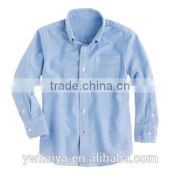 light blue 100% cotton children's dress shirt