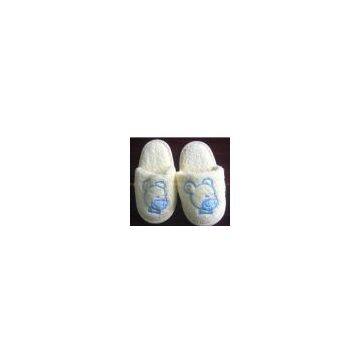 Plush slipper M024,indoor slipper,hotel slipper,household shoes