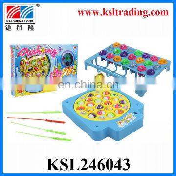 kids plastic electronic fishing game toys with music