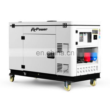 10kva V-twin engine water silent diesel generator