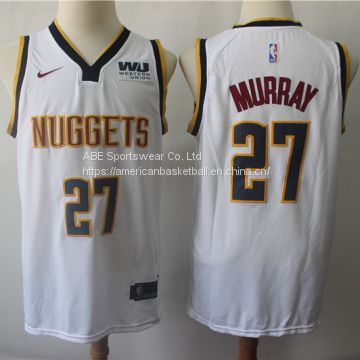 Denver Nuggets #27 Murray White Jersey