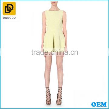 New fashion Yellow shorts playsuit for women wholesale