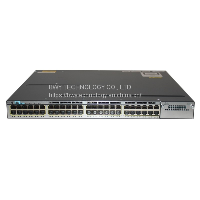 WS-C3750X-48P-S Cisco Catalyst 3750-X PoE Switch  Layer 3 48Ports POE Managed Stackable Network Switch