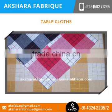 Custom Designs Printed Cotton Table Cloth Available at Reliable Rate