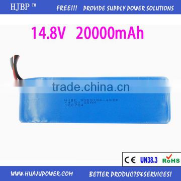 14.8 V 20000 mAh LP9059156-4s2p Polymer lithium battery