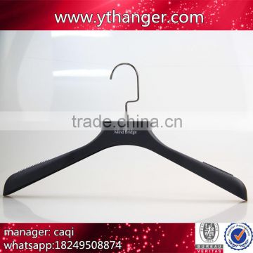 CY-630 customized rubber coat plastic hanger with brand logo for rubber pant hanger                        
                                                                                Supplier's Choice