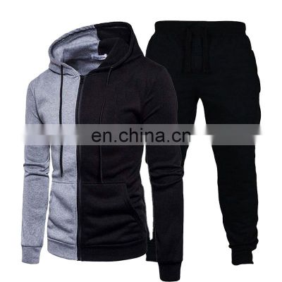 Customized plus size silk plus size casual men's sports suit sweater suit men's wholesale crop top s-5xl