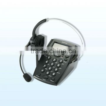 Business caller id headset phone call center headset telephone
