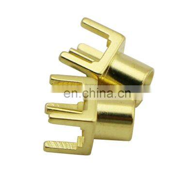 PCB Edge Mount Female MCX Connector For GSM Antenna